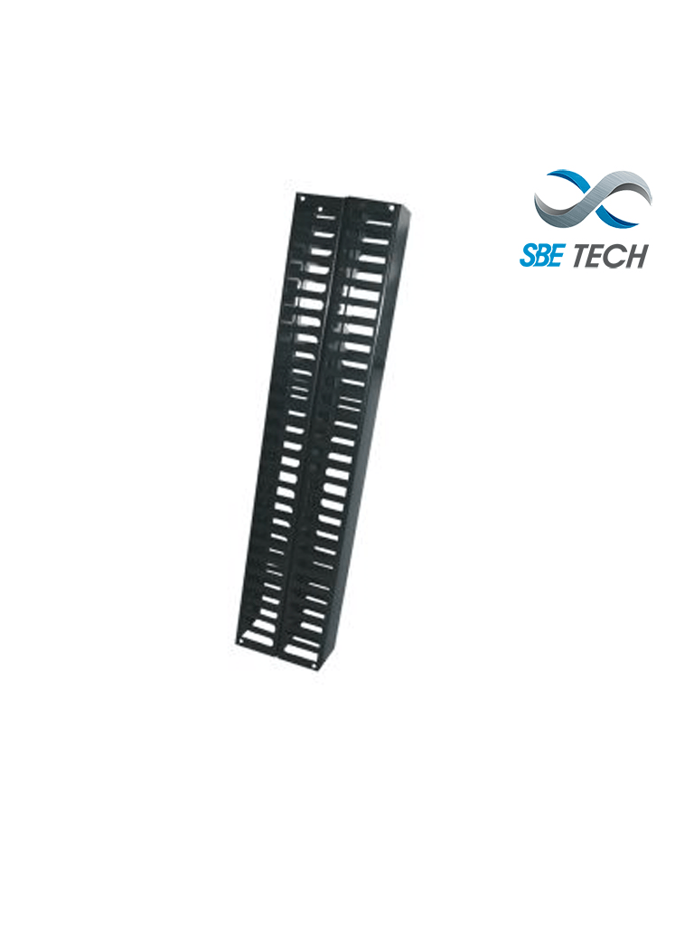 SBE TECH SBE-OV40UR – Organizador de cable vertical frontal y posterio