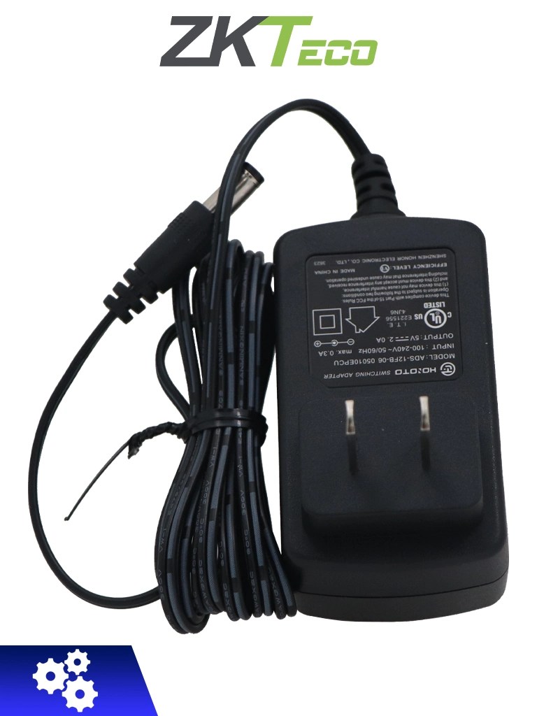 ZKTECO 5V2A – Fuente de Energía 5V 2A, Compatible con Switches Serie E