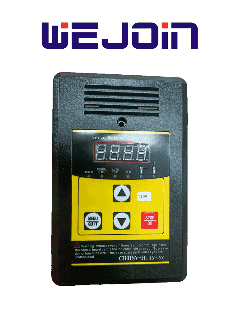 WEJOIN WJBCP04 – Panel de Control para Barrera Vehicular con Servo Mot