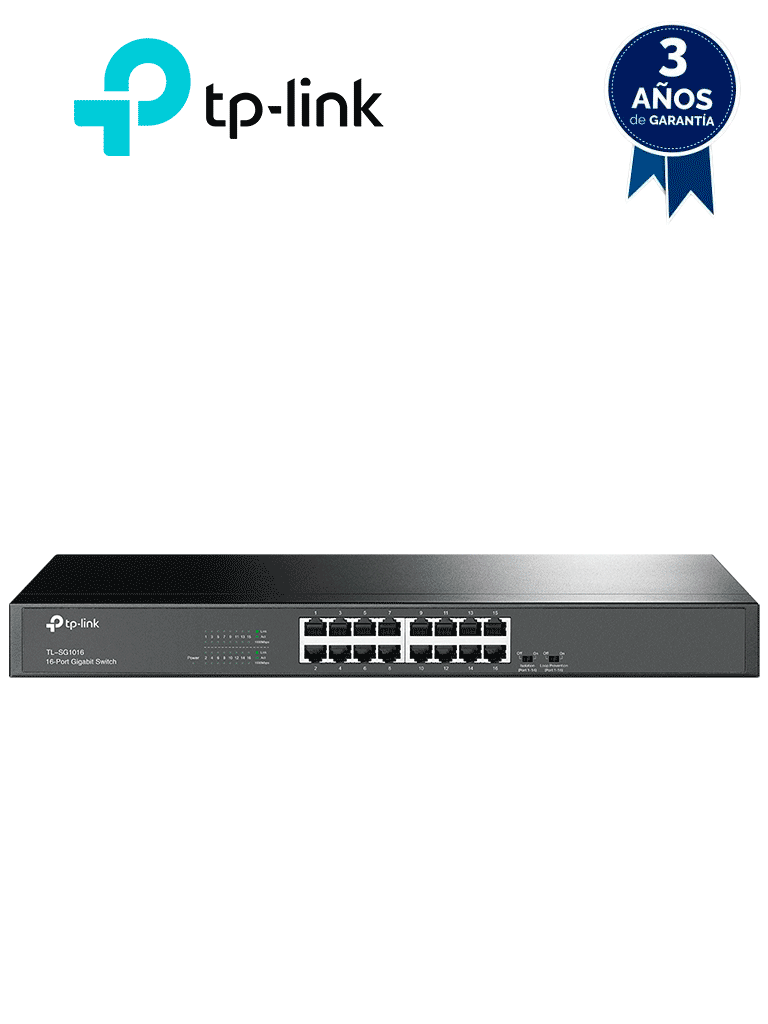 TP-LINK TL-SG1016 – Switch Gigabit no administrable de 16 puertos 10 1