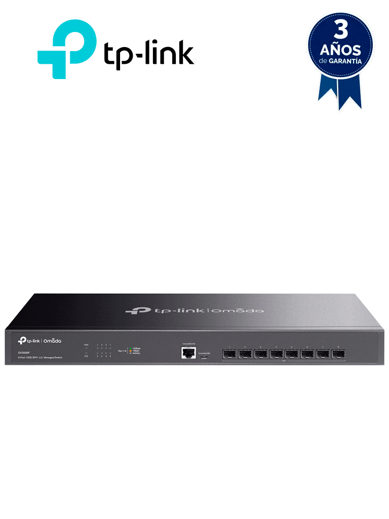 TP-LINK TL-SX3008F Switch Administrable JetStream 8 puertos 10Gbps SFP