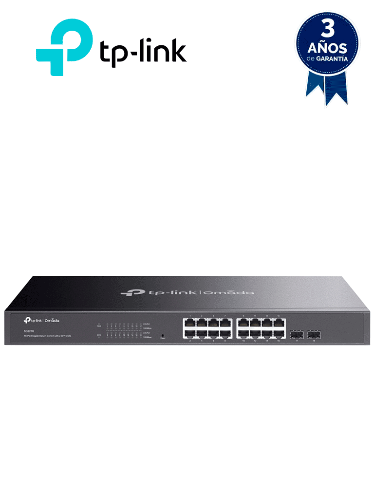 TP-LINK TL-SG2218 – Switch Omada SDN Administrable con 16 puertos Giga TP-LINK TL-SG2218 – Switch Omada SDN Administrable con 16 puertos Giga