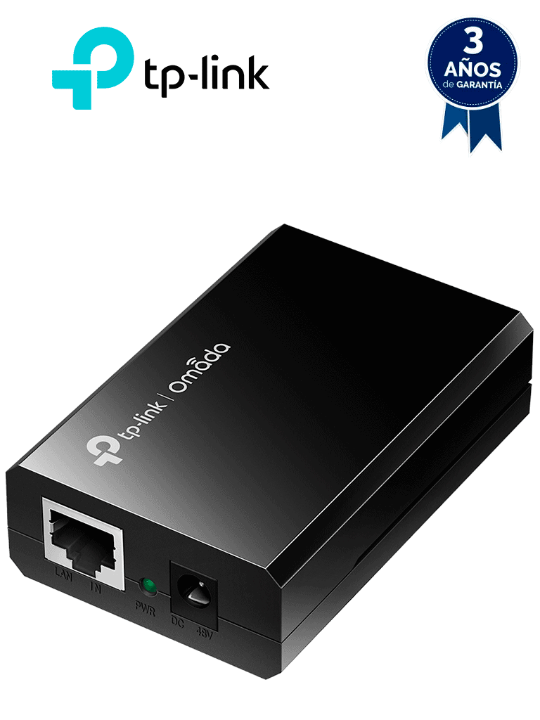 TP-LINK TL-POE150S – Inyector PoE AF de 15W, suministro PoE a través d