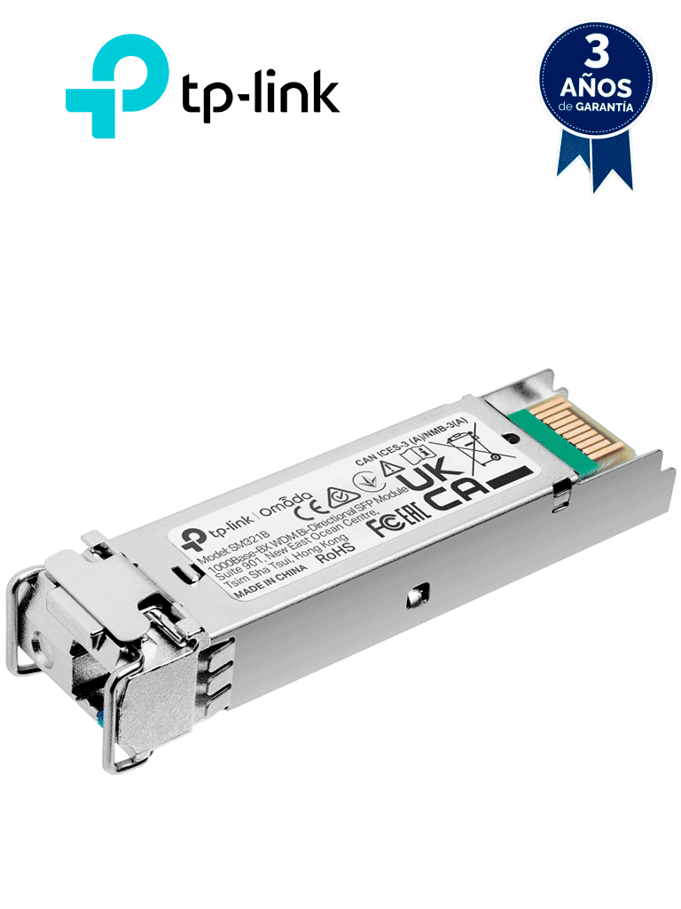 TP-LINK SM321B – Transceptor mini-GBIC SFP WDM Bi-Direccional, Monomod