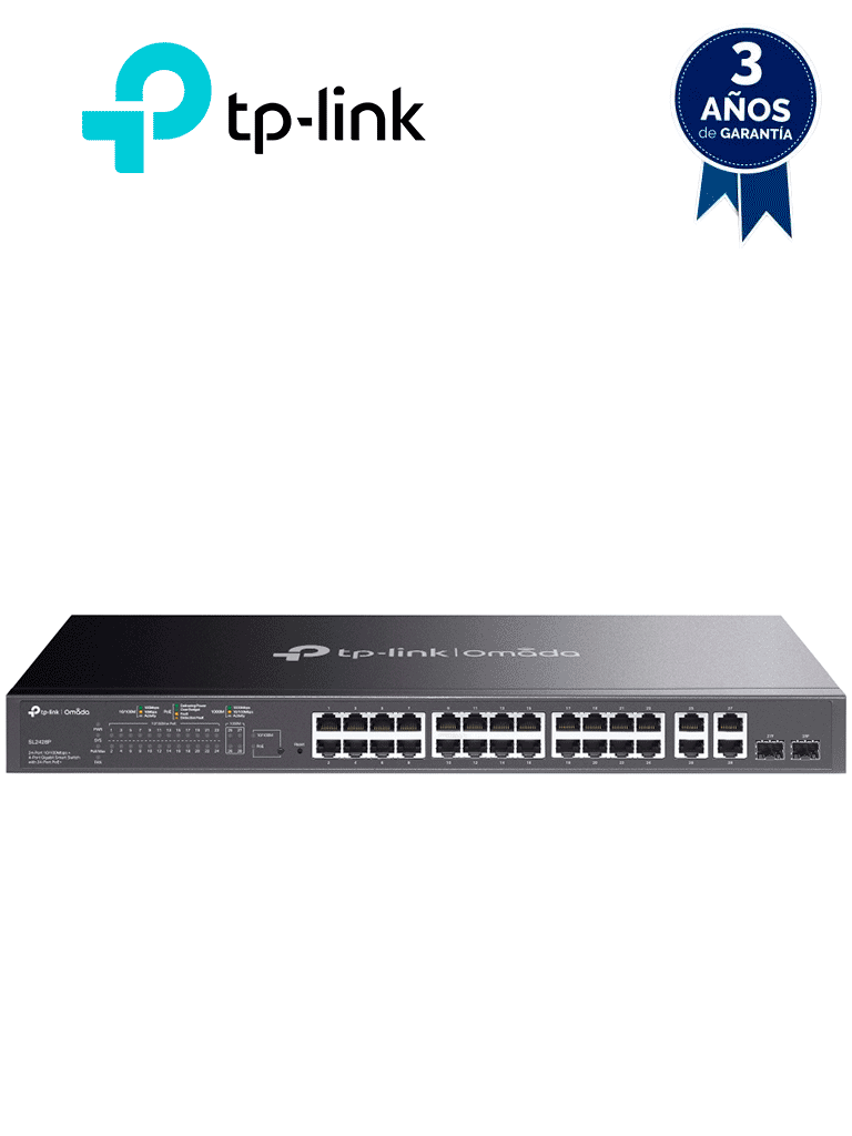 TP-LINK SL2428P – Switch PoE+ JetStream SDN administrable con 24 puert