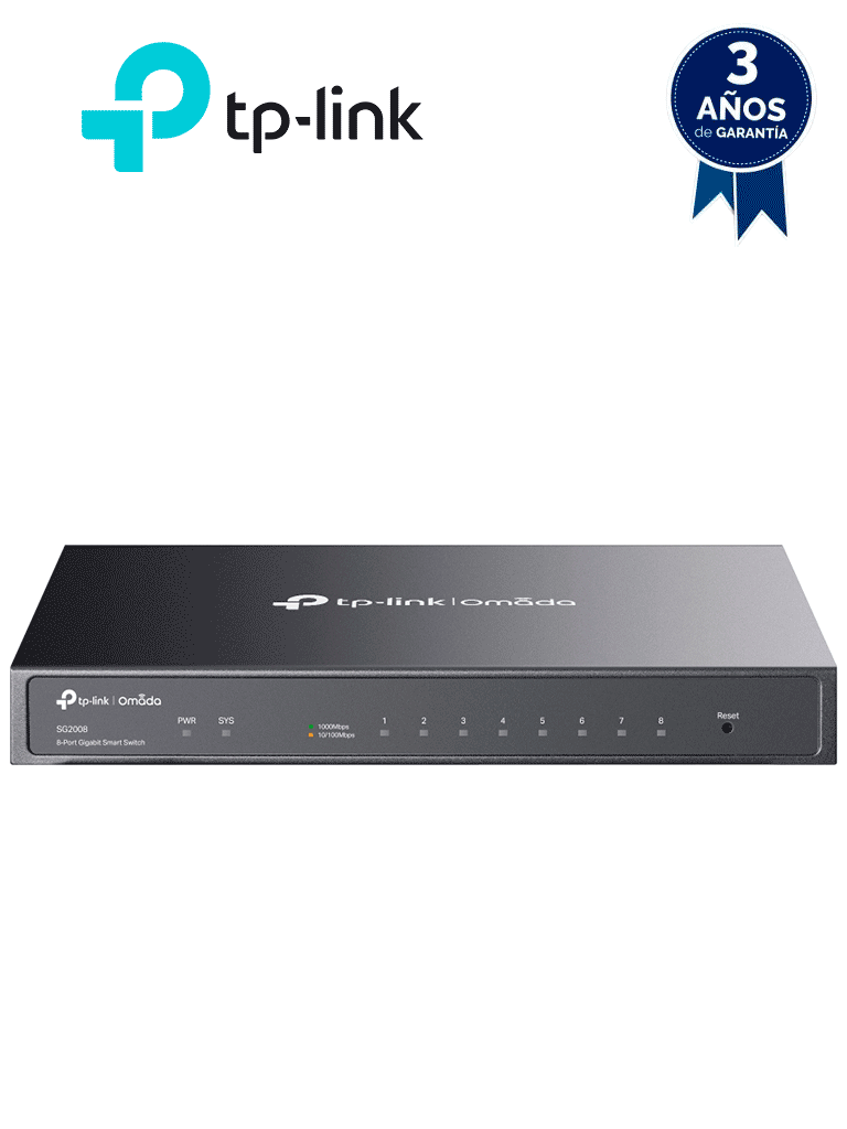 TP-LINK SG2008 – Smart Jetstream Switch administrable 8 puertos 10 100