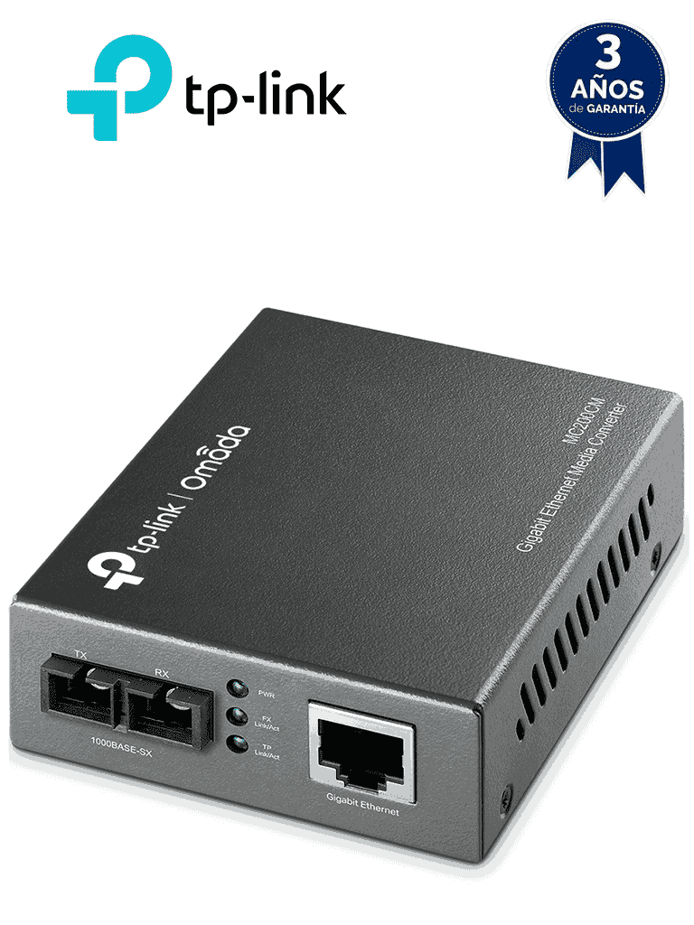 TP-LINK MC200CM – Convertidor de Fibra Óptica Multimodo con 1 puerto R