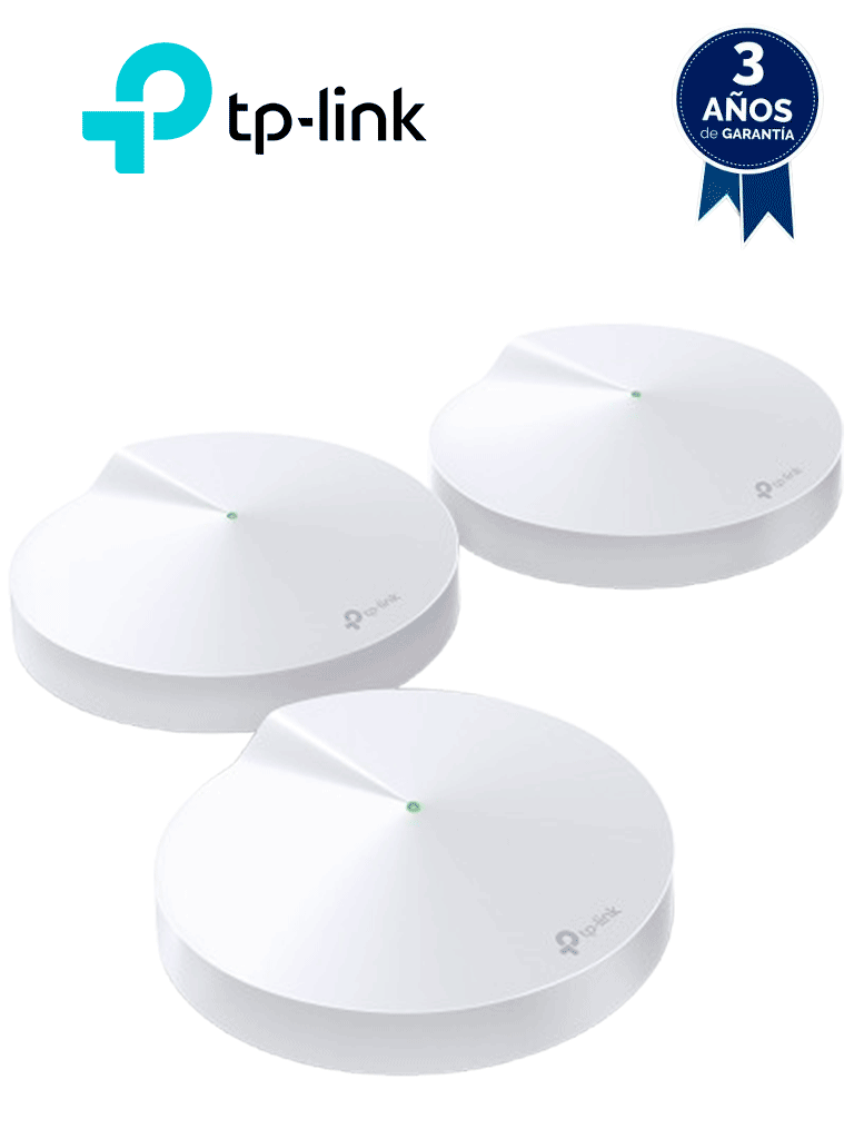 TP-LINK DECO M5 (3-Pack)- Kit de 3 routers MESH para hogar de doble ba