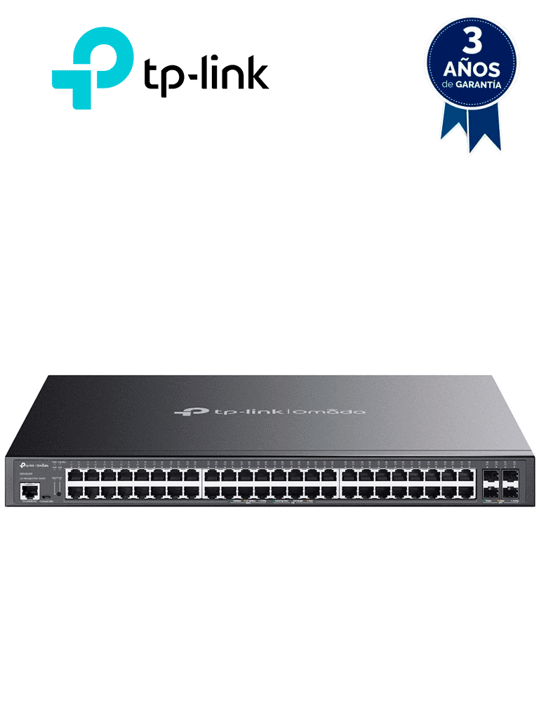 TP-LINK – SG3452XP Switch Jetstream Administrable 48 Puertos PoE+ 10 1