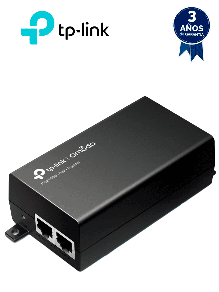 TP-LINK -TL-POE160S – Inyector PoE+ 2 puertos Gigabit Ethernet Suminis