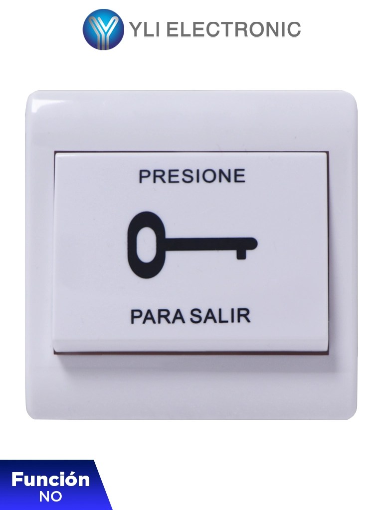 YLI PBK812 – Botón de Salida Mecánico, Carcasa Plástica, Función NO. 7