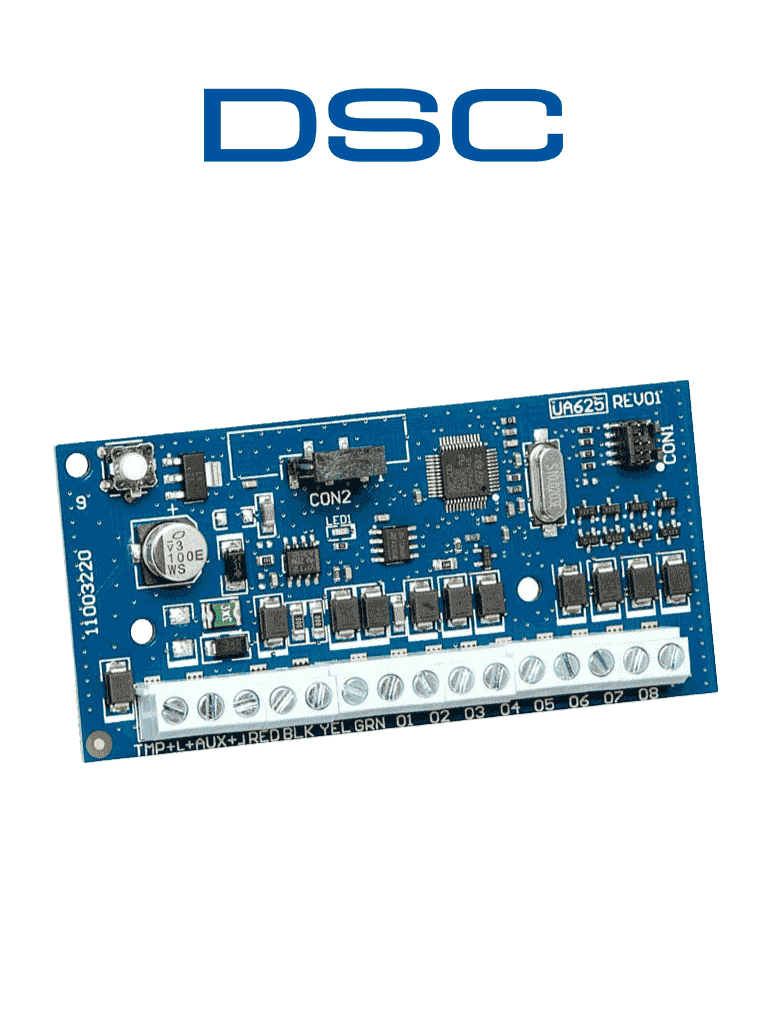 DSC HSM2208 – Módulo Expansor de 8 Salidas Programables de baja corrie