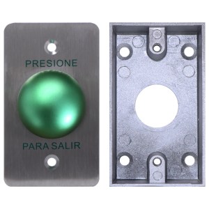 YLI PBK818A800AM – Paquete con Botón de Salida Tipo Hongo y Caja de Mo YLI PBK818A800AM – Paquete con Botón de Salida Tipo Hongo y Caja de Mo