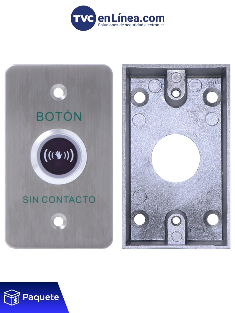 YLI KITISK841BLED800AM – Paquete con Botón de Salida sin Contacto y Ca