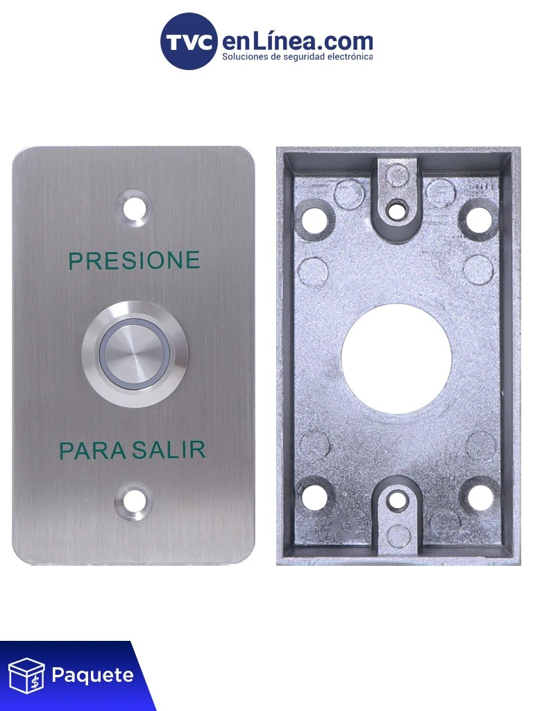 YLI YWP880BLED800AM – Paquete con Botón de Salida Mecánico con Indicad