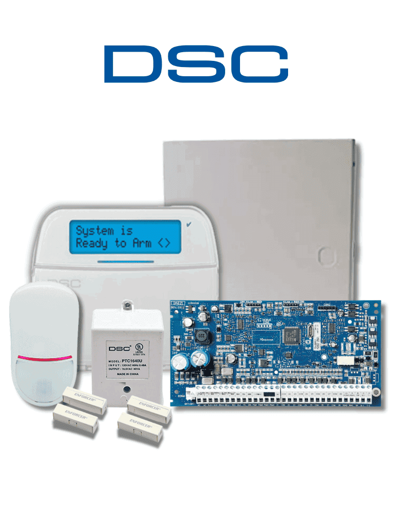 DSC NEO-LCD-SB – Paquete SERIE NEO con panel HS2032 de 8 zonas cablead