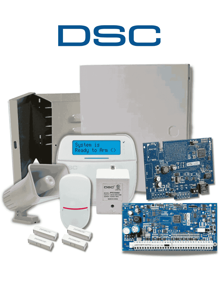 DSC NEO-LCD-SIRENA-IP-SB- Paquete SERIE NEO con panel HS2032 de 8 zona