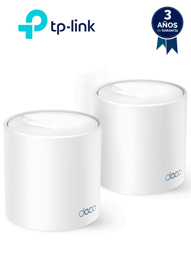 TP-LINK – Deco X10 (2-pack) AX1500 Whole Home Mesh Wi-Fi 6 System Paqu