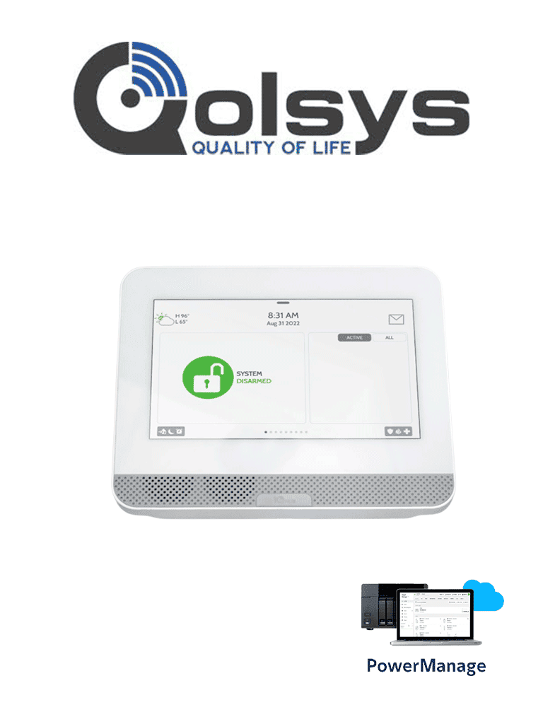 QOLSYS IQ4 HUB POWER MANAGE – Sistema de Alarma IQPanel4 HUB Autoconte