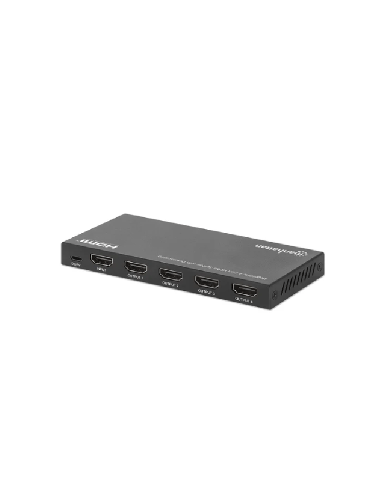 Manhattan – 208369 Splitter HDMI con 4 puertos 4K y reductor de escala