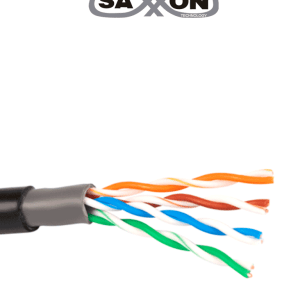 SAXXON OUTP5ECCAEXT – Cable UTP CCA, categoría 5E, color negro, 305 me SAXXON OUTP5ECCAEXT – Cable UTP CCA, categoría 5E, color negro, 305 me