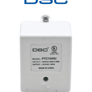 DSC PTC1640U – Transformador 16VCA 40VA cer Fusible Interno para panel DSC PTC1640U – Transformador 16VCA 40VA cer Fusible Interno para panel