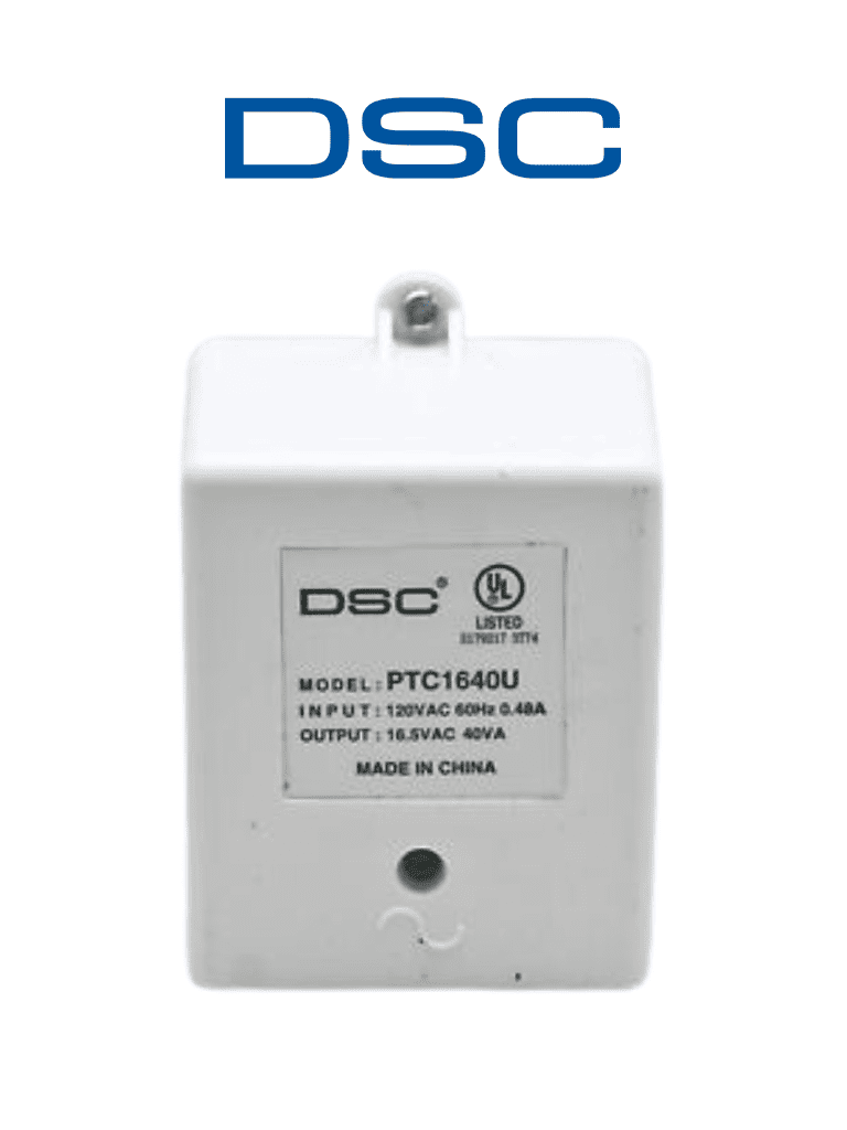 DSC PTC1640U – Transformador 16VCA 40VA cer Fusible Interno para panel