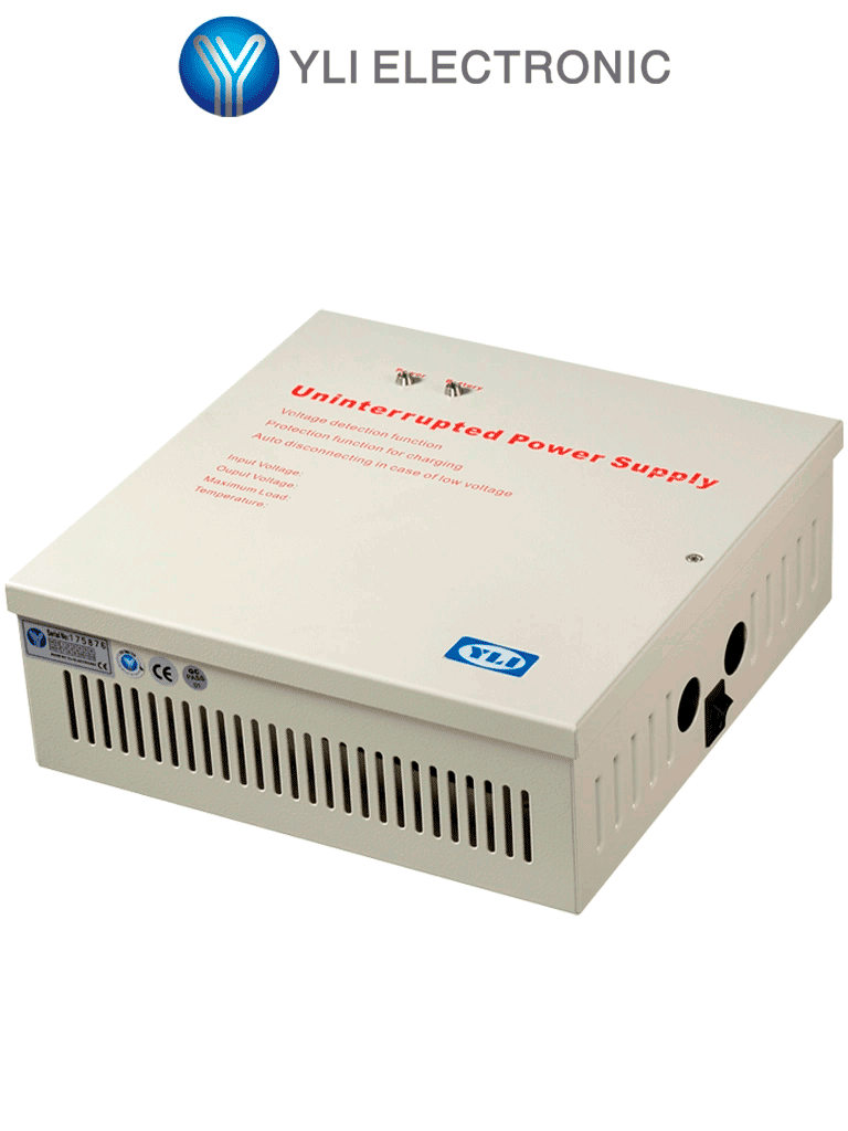 YLI YP902123 – Fuente de Energía para Control de Acceso con Gabinete: YLI YP902123 – Fuente de Energía para Control de Acceso con Gabinete: