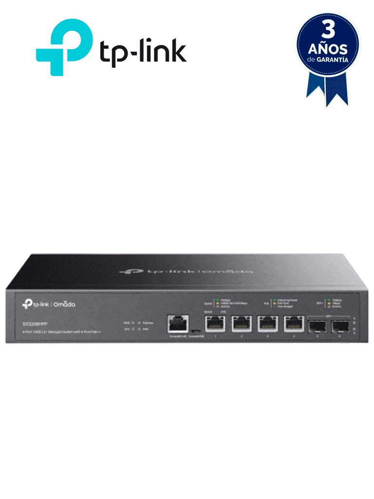 TP-LINK – TL-SX3206HPP Switch administrable JetStream 6 puertos 10GE L