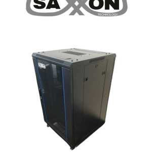 SAXXON SXR18U6618S – Gabinete de Piso color Negro 18UR Puerta de Vidri SAXXON SXR18U6618S – Gabinete de Piso color Negro 18UR Puerta de Vidri