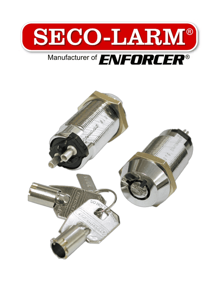 Seco-Larm SS-090-2H1 – Interruptor tubular con llave. SEC1220010 – 727