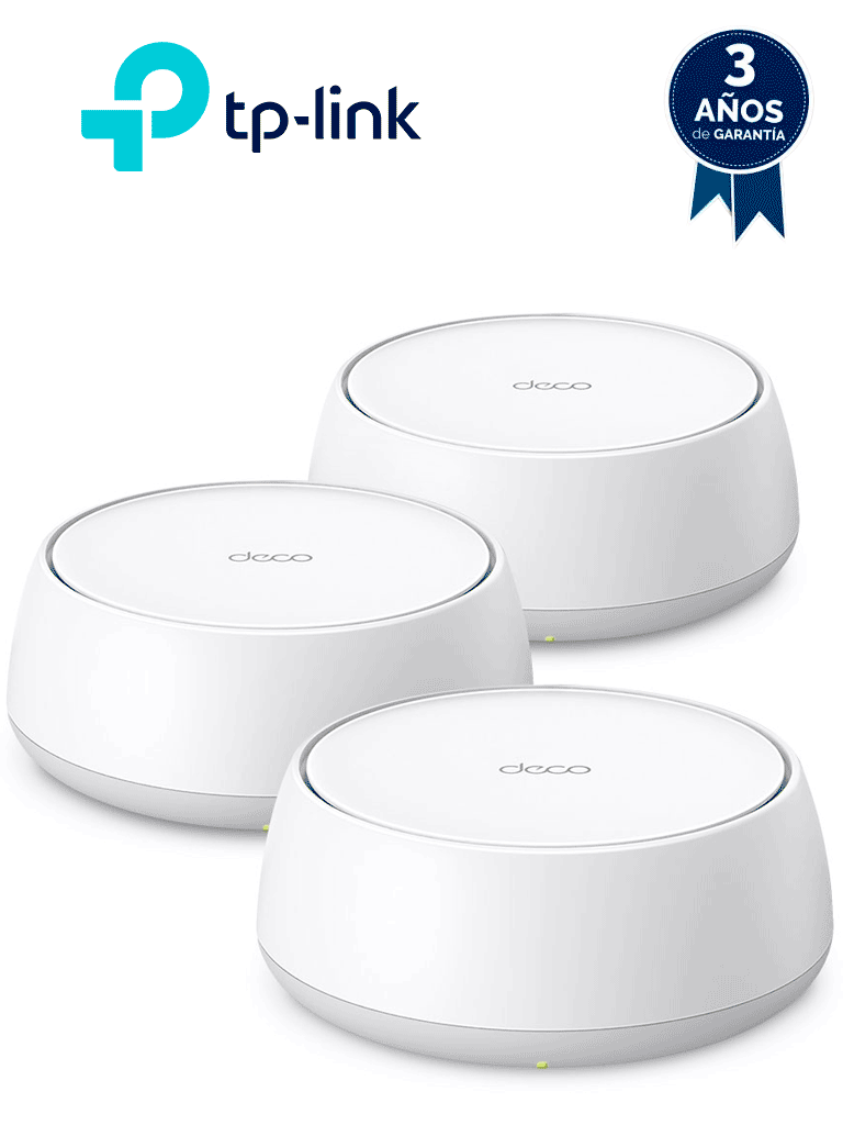 TP-LINK DECO BE25 (3-PACK) – Sistema Mesh WiFi 7 , Wi-Fi 7 de Triple B