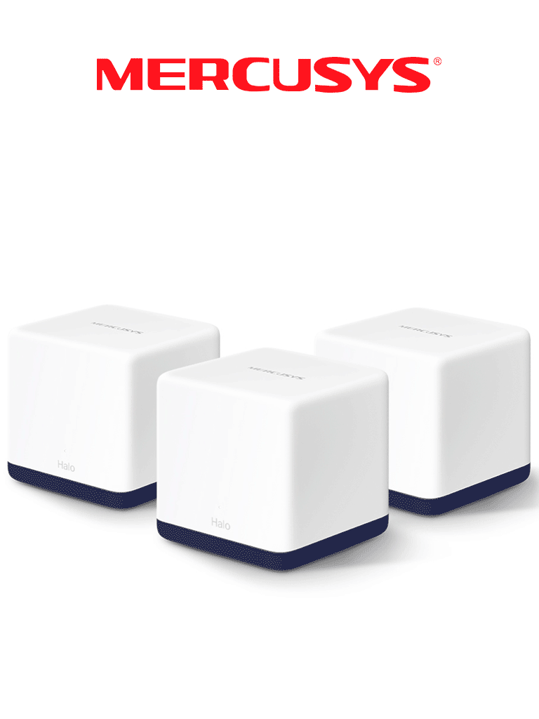 MERCUSYS – HALO H50G (3-PACK) Sistema Wi-Fi Mesh para Todo el Hogar AC