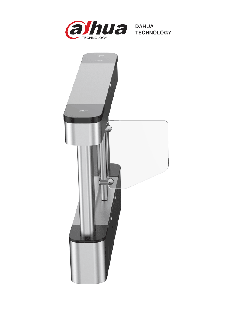 Dahua DHI-ASGB210Y-L Swing Barrier Izquierda Desbloqueo Rápido Cortina