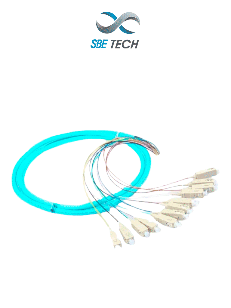 SBETECH SBE-PIGSC2M50M46PC – Juego de Pigtail SC multimodo 50 125 µm,