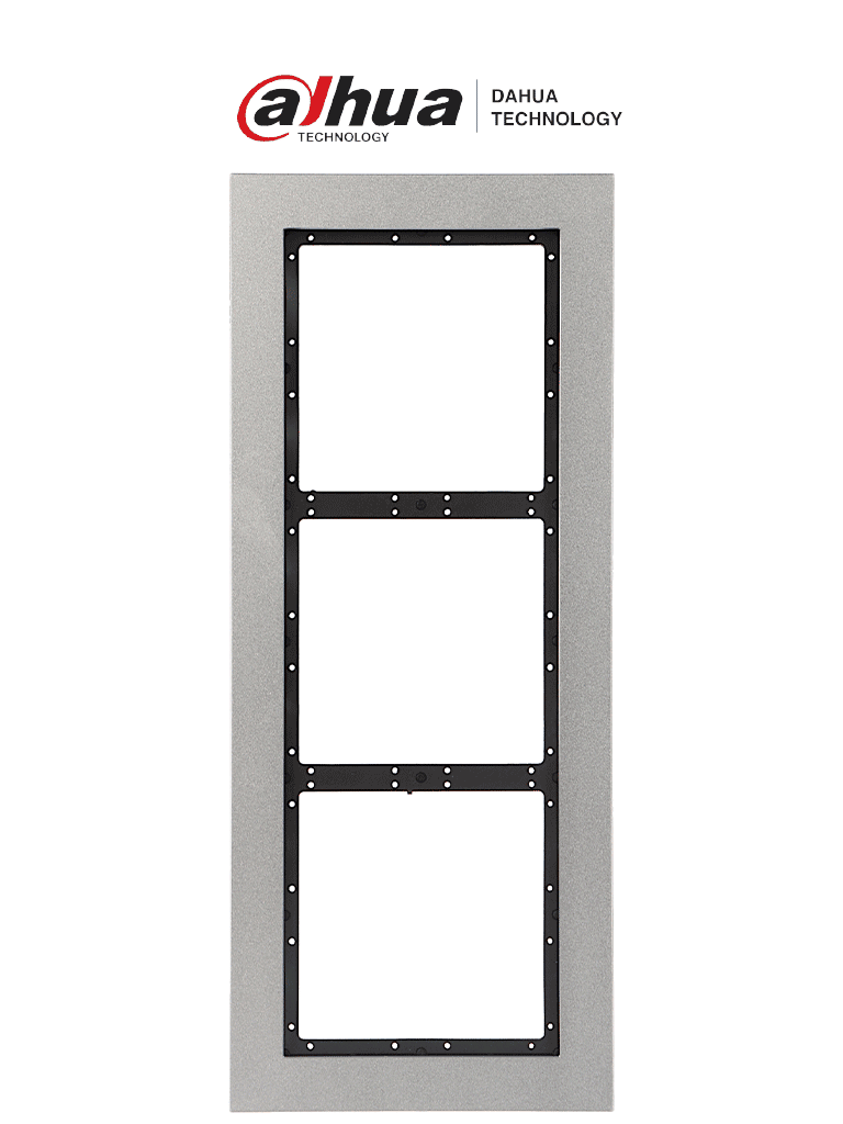 DAHUA VTM126 – PANEL FRONTAL PARA 3 MODULOS CON MATERIAL DE ACERO INOX