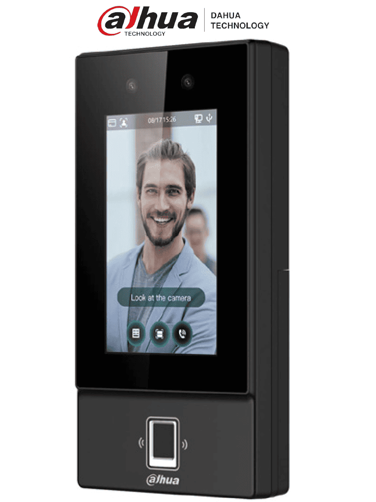 DAHUA ASI6214S-D – Control de acceso con reconocimiento facial Pantall