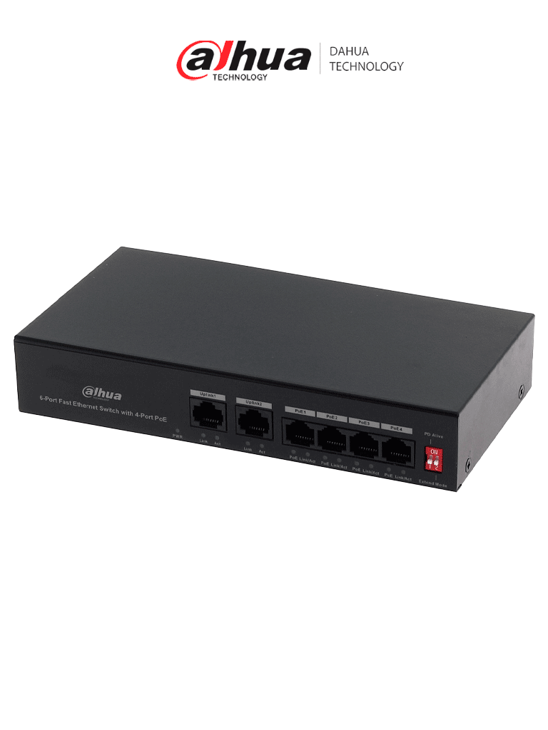 DAHUA PFS3006-4ET-36 – Switch PoE de 6 Puertos Fast Ethernet 4 Puertos
