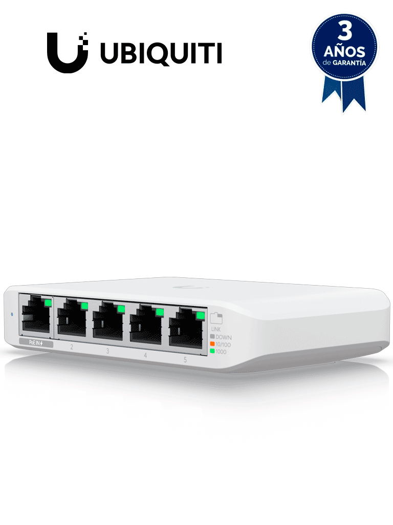 UBIQUITI USW-FLEX-MINI Switch UniFi Administrable Compacto de 5 Puerto UBIQUITI USW-FLEX-MINI Switch UniFi Administrable Compacto de 5 Puerto