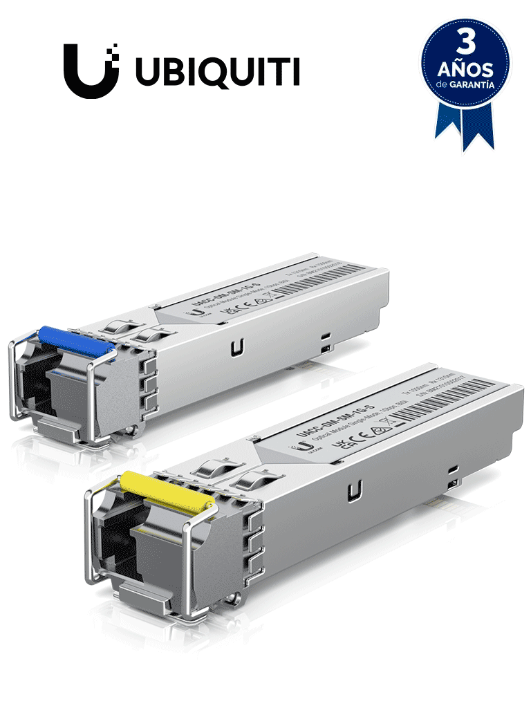 UBIQUITI UACC-OM-SM-1G-S-2 – Módulo SFP monomodo con transceptor mini UBIQUITI UACC-OM-SM-1G-S-2 – Módulo SFP monomodo con transceptor mini
