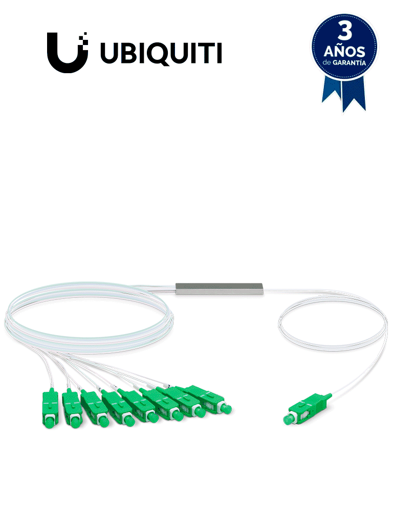 Ubiquiti UF-SPLITTER-8 -Divisor de fibra óptica con 8 salidas, compati