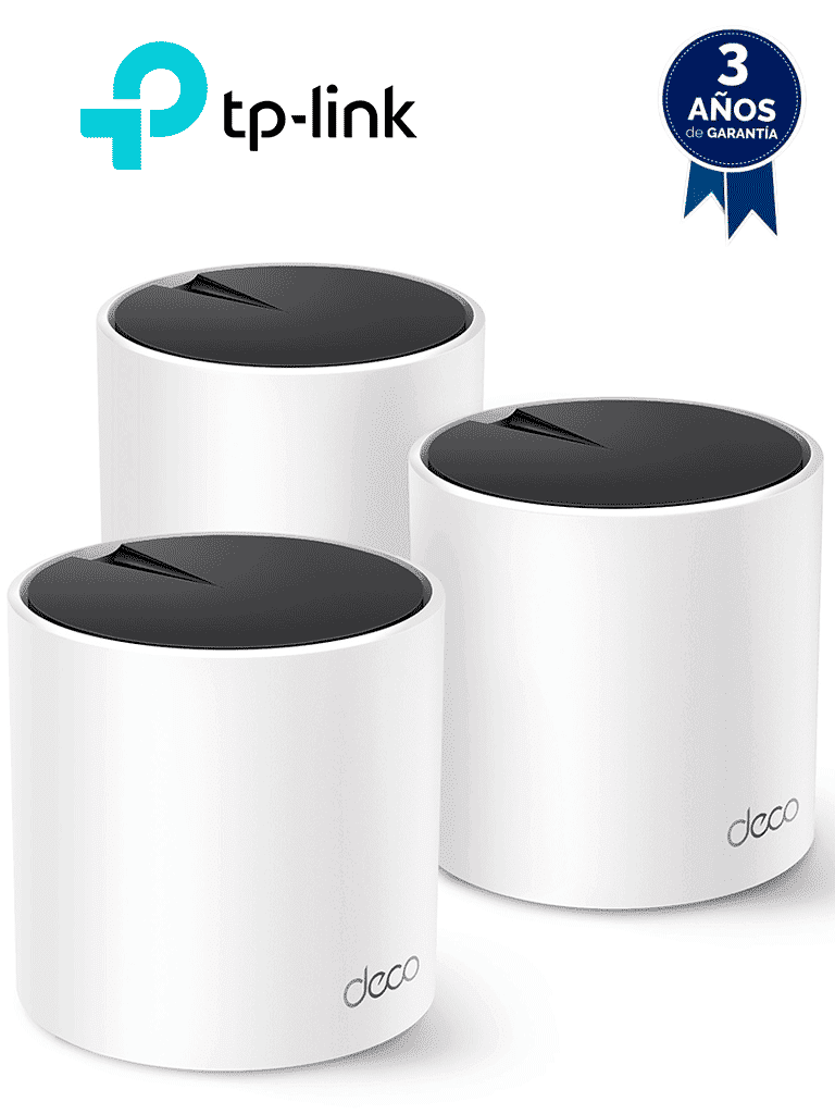 TP-LINK – DECO X55 (3-pack) Sistema Wi-Fi 6 Mesh AI Doble Banda AX3000