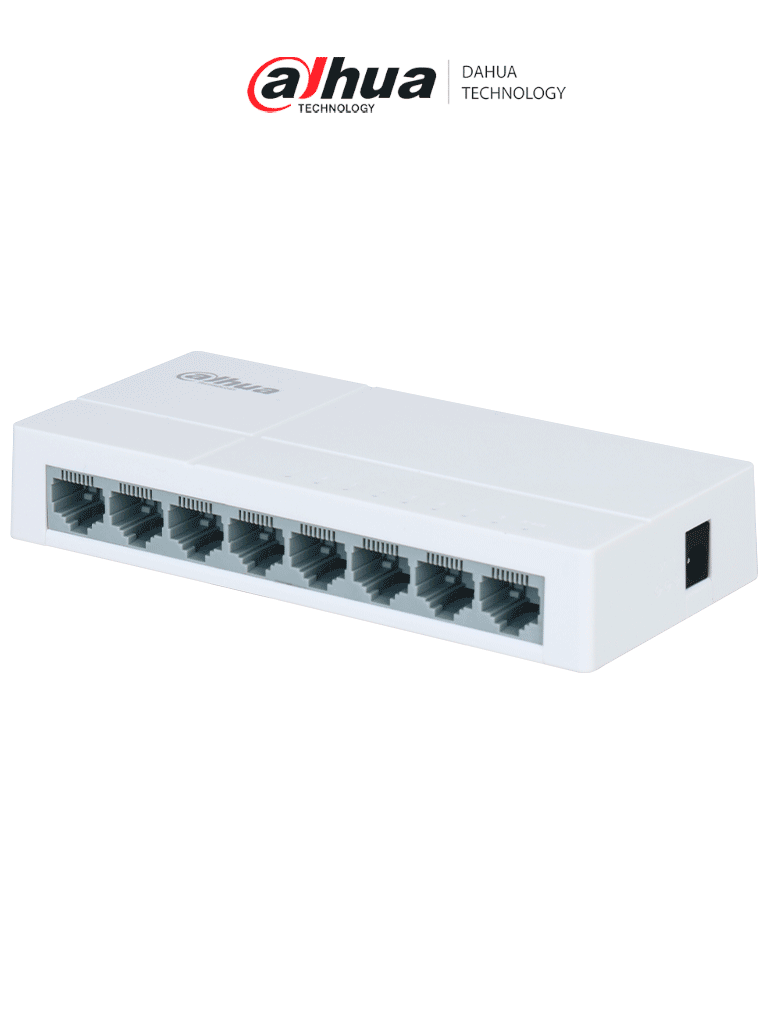 DAHUA PFS3008-8ET-L – Switch para Escritorio de 8 Puertos Fast Etherne