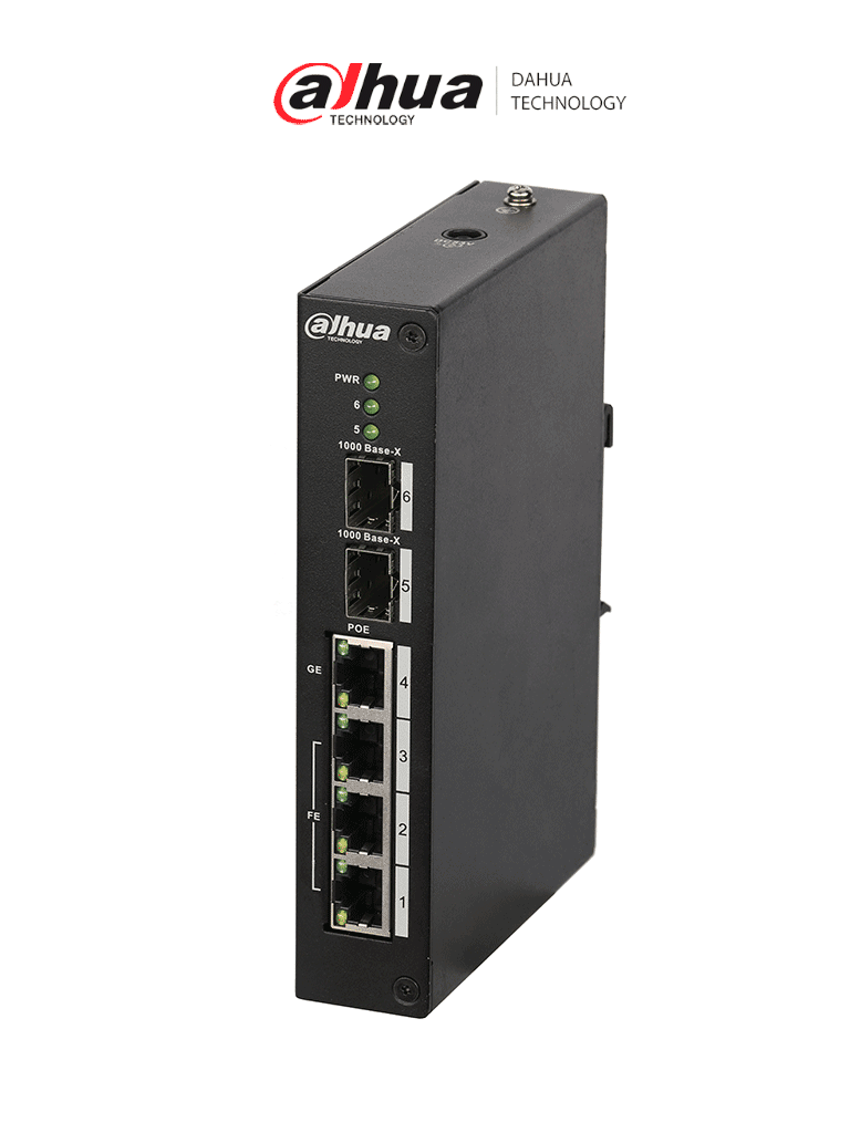 DAHUA DH-PFS3206-4P-120 Switch PoE de 4 Puertos No administrable Capa