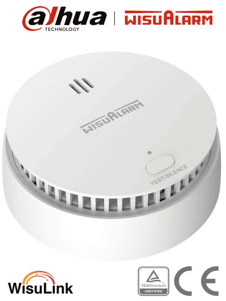 DAHUA WISUALARM DHI-HY-SA30A-R8 – Detector de Humo Inalambrico (Interc