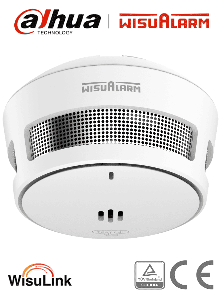 DAHUA WISUALARM DHI-HY-SA40A-R8 – Detector de Humo Inalambrico (Interc