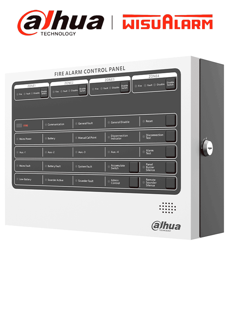 DAHUA WISUALARM HY-C102-4 – Panel de Alarma Contra Incendios Convencio