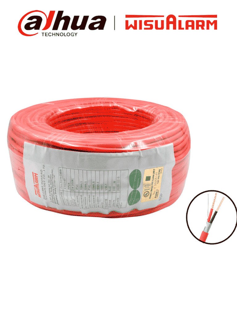 DAHUA WISUALARM 2X18AWG – Bobina de 305 Metros de Cable para Alarma de