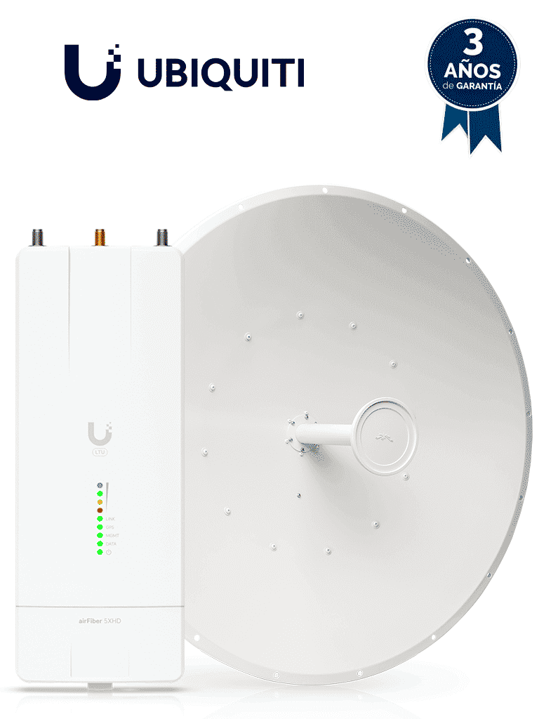 Ubiquiti AF-5XHD-34-S45 – Kit AirFiber con Radio AF-5XHD y Antena AirF Ubiquiti AF-5XHD-34-S45 – Kit AirFiber con Radio AF-5XHD y Antena AirF