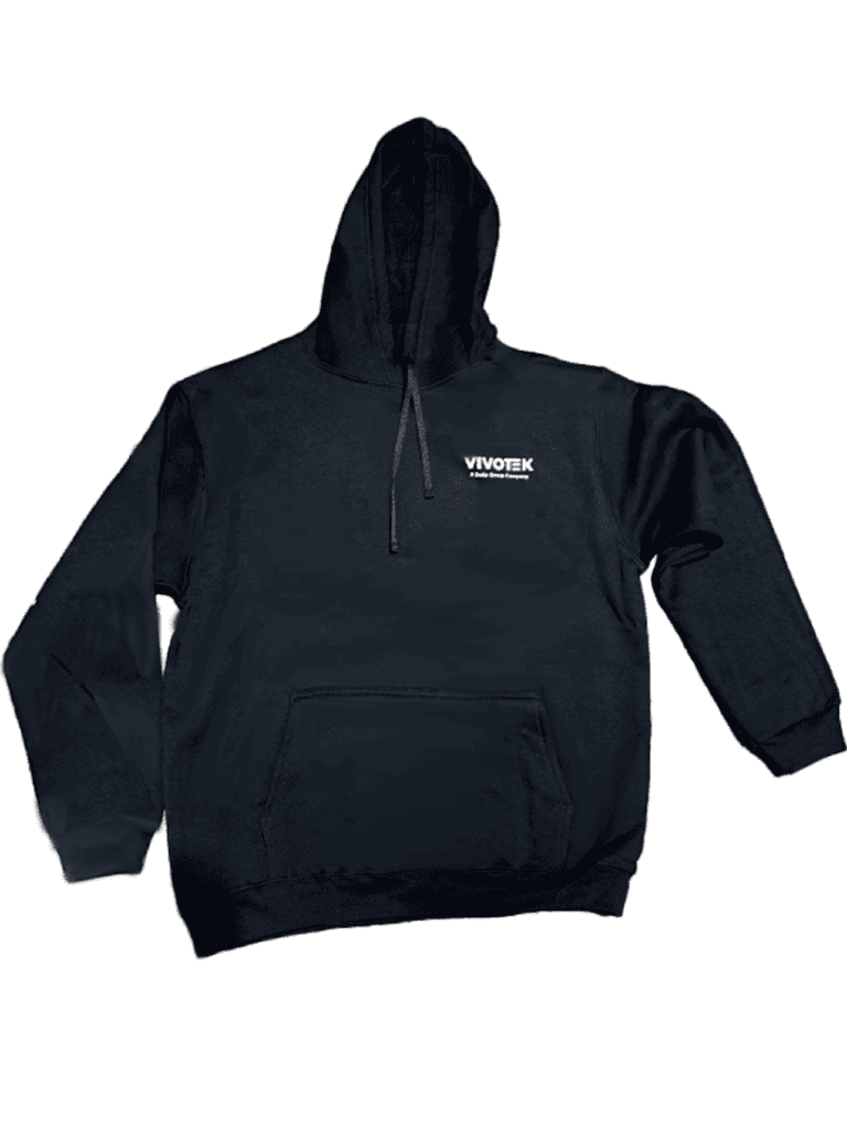 VIVOTEK – MATERIAL POP – Sudadera hoodie color negro, talla L. VIV3010